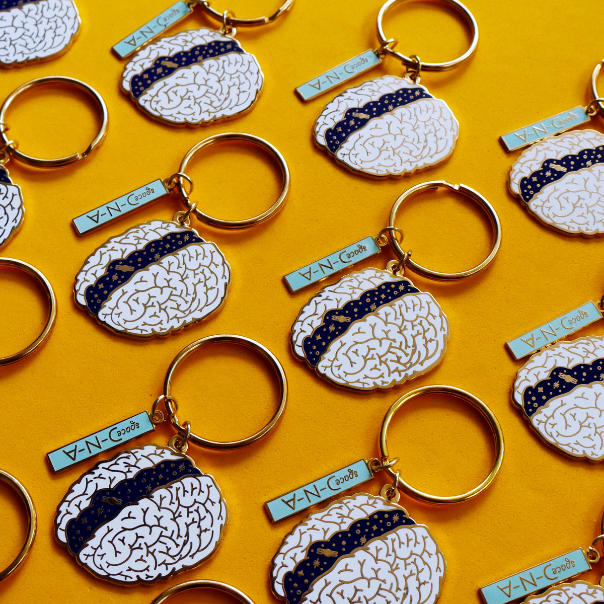Brain Keychain – Space DNA